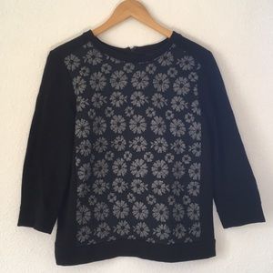 Ann Taylor Daisy Floral Sweatshirt
